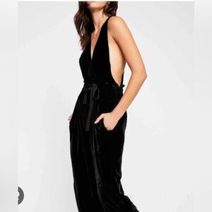 Free People Velvet Jumpsuit